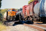 BNSF 6338 Meet on Siding Track